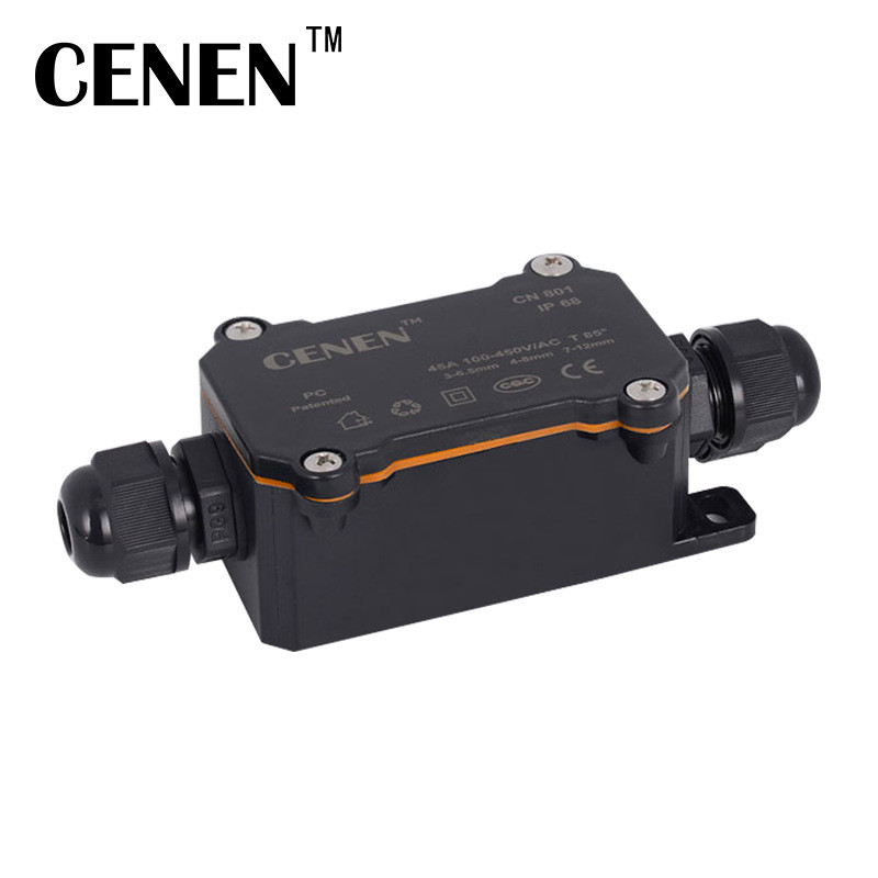 Ip68 hộp nối chống thấm nước ngoài trời Đèn ngầm hộp chống nước Hộp nối cáp One In One Out ip68 hộp 