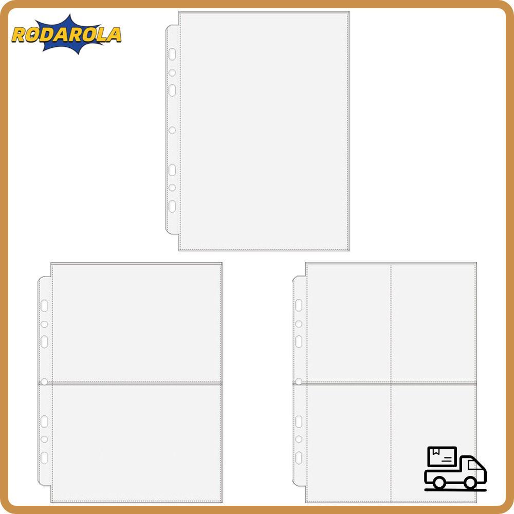 RODAROLA 10 Cái A5 Kpop Photocard Binder, DIY Trong Suốt Kpop Photocard Binder Sheets, Thời Trang Bả