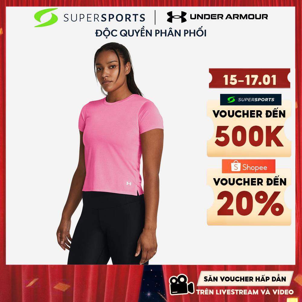Áo Thun Nữ Under Armour Streaker - Hồng - 1382434-682