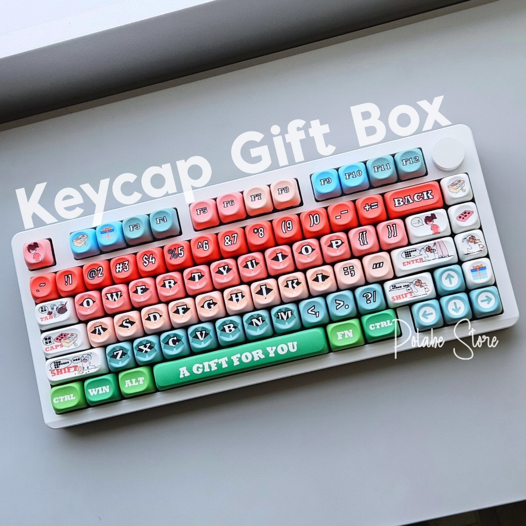 Keycap Gift Box MOA ASA Starry Sky Profile bàn phím cơ Mitoby Factory Keycap Pudding xuyên led