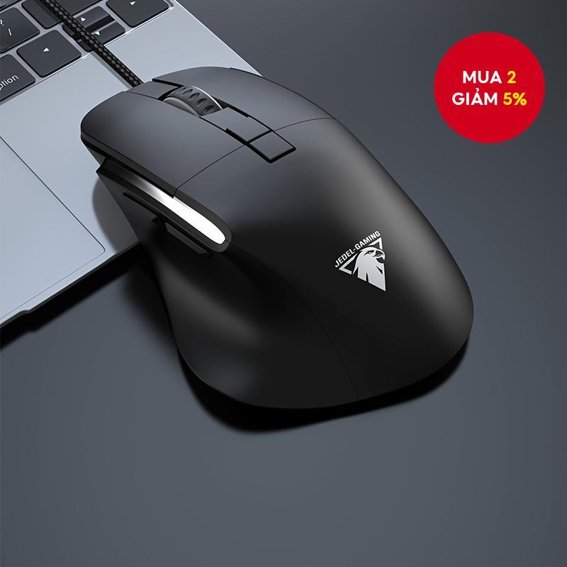 Chuột có dây công thái học cho PC/Laptop - 3600DPI, 5 triệu lần nhấn, cáp bện 1.5M