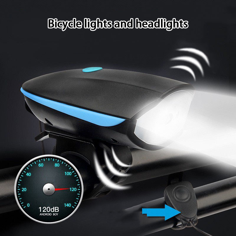 High Brightness Bicycle Light Horn Night Riding USB Charging Equipment Headlight