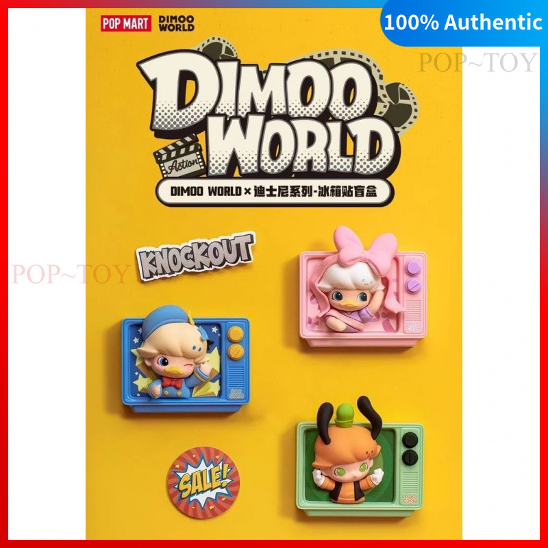 POPMART DIMOO Disney Series refrigerator magnet blind box pop mart dimoo pop mart blind box figures 