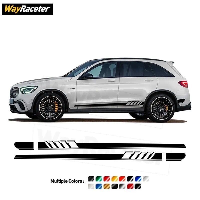Phiên Bản 1 Cửa Sọc Miếng Dán Sợi Carbon Vinyl Decal Cho Mercerdes Benz GLC Class X253 C253 AMG GLC6