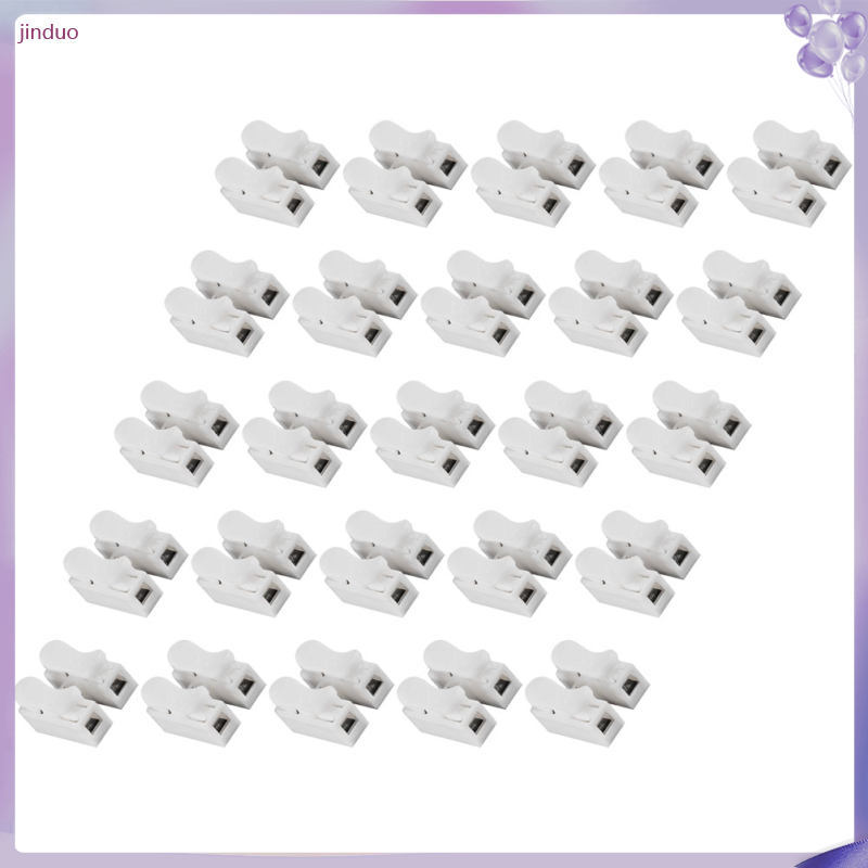25 Đầu nối dây thép Nylon66 màu trắng để sử dụng điện và ánh sáng nhanh jinduo