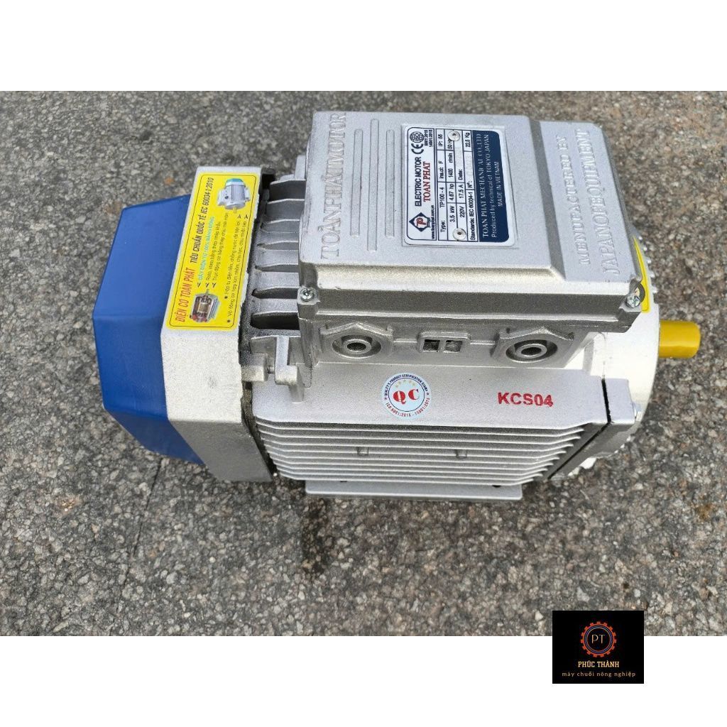 MOTOR ĐỘNG CƠ ĐIỆN 1 PHA 220V TOÀN PHÁT 3,5KW( 5HP ) TUA CHẬM 1400V/P, DÂY ĐỒNG 100%. CTY Bảo Hành 1