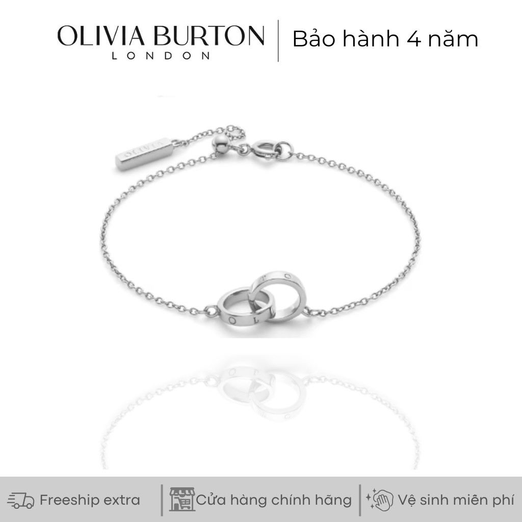 Vòng tay OLIVIA BURTON Classic Silver Interlink Bracelet - Thiết Kế Sang Trọng