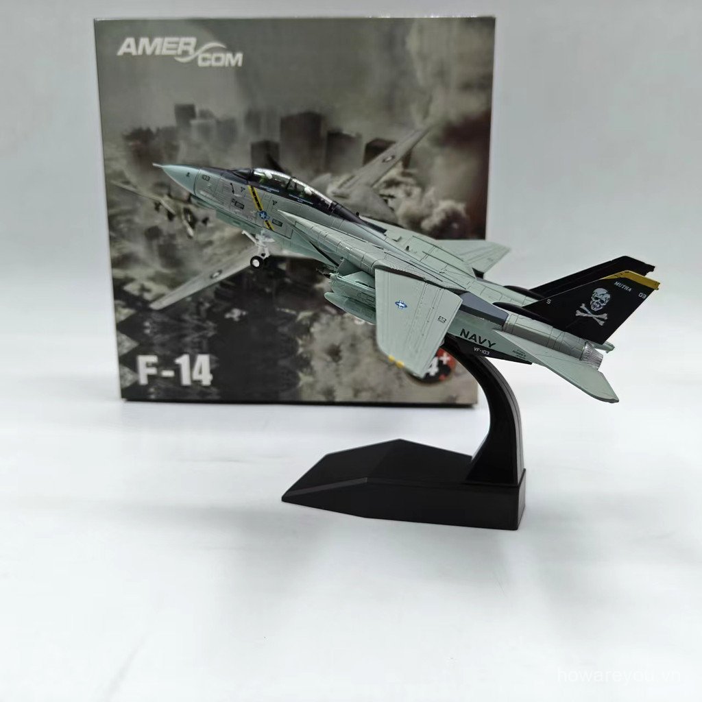 1: 100F14B Hàng Xóm Của Tôi Tomcat Fighter Hợp Kim F14 Máy Bay Mẫu VF-103 Cờ Cướp Biển Phi Đội WLTK 