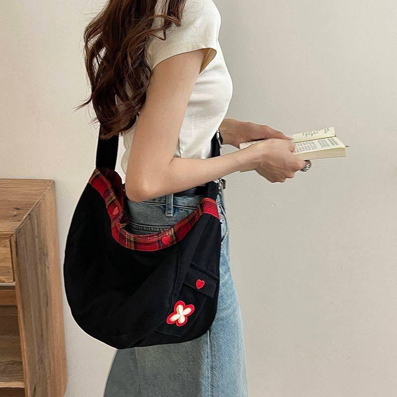Denim Dumpling Bag Fashion New Niche Messenger Bag Versatile Casual hK1U