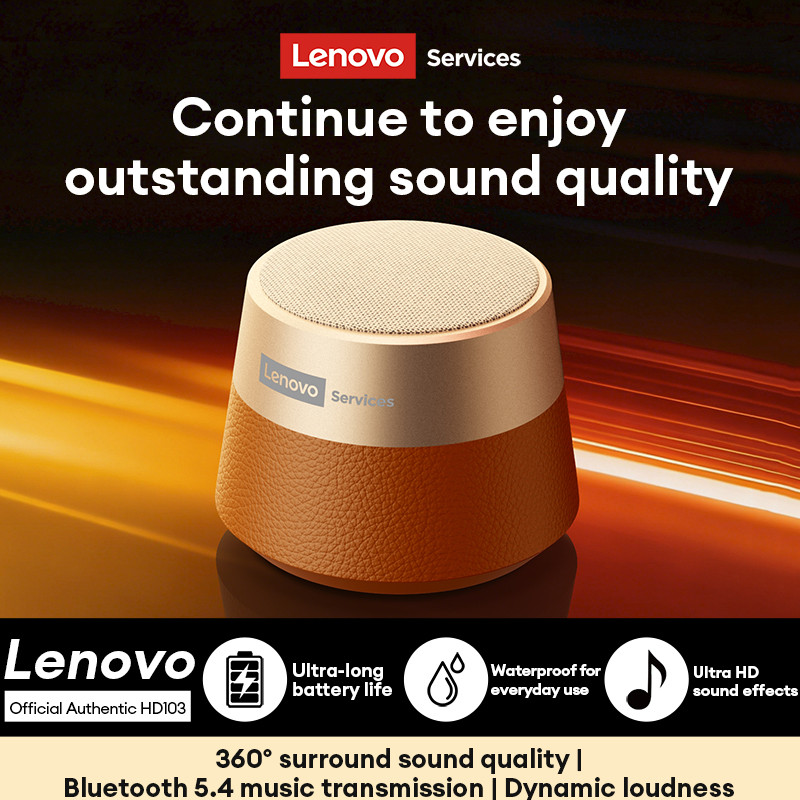 Loa Bluetooth không dây Lenovo HD103 Kết nối không dâyTWS Tuổi thọ pin 15 giờ Nhẹ và di động | BigBuy360 - bigbuy360.vn