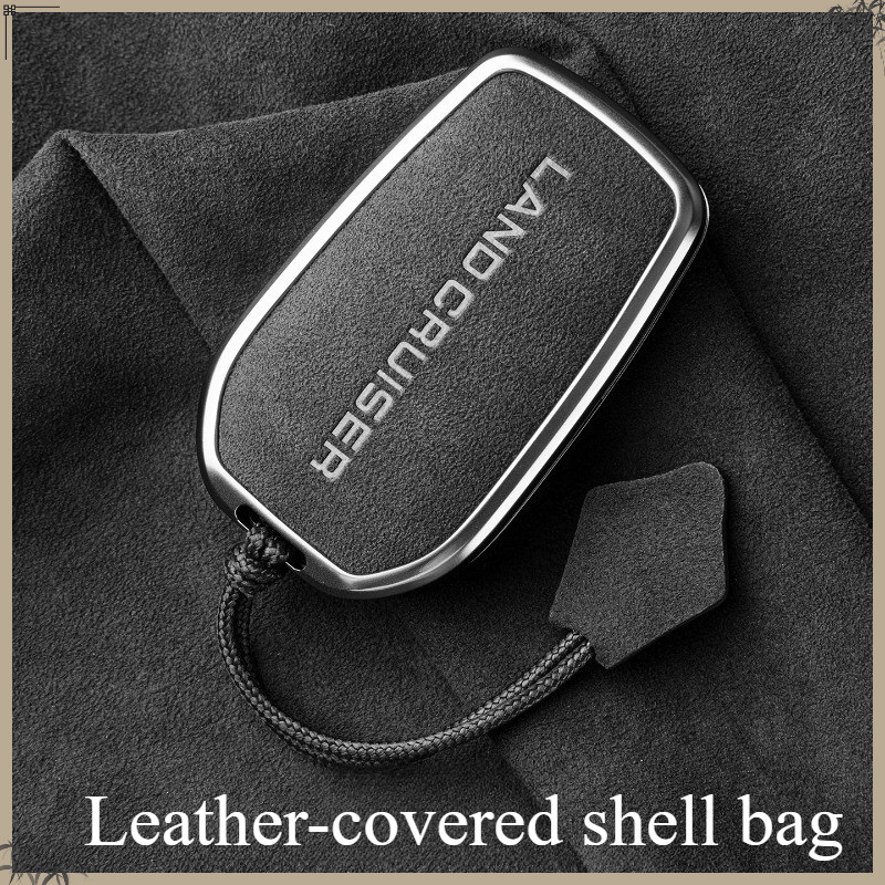 Vỏ bọc chìa khóa da lộn cao cấp Tương thích với Toyota Land Cruiser 4000, LC300 & LC250