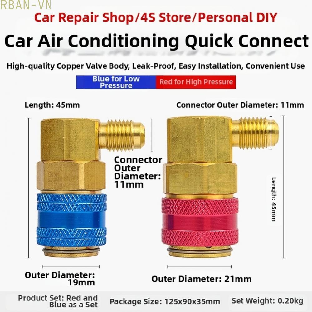 R134A AC Charging Hose Kit with Quick Connect Couplers for High and Low Pressure