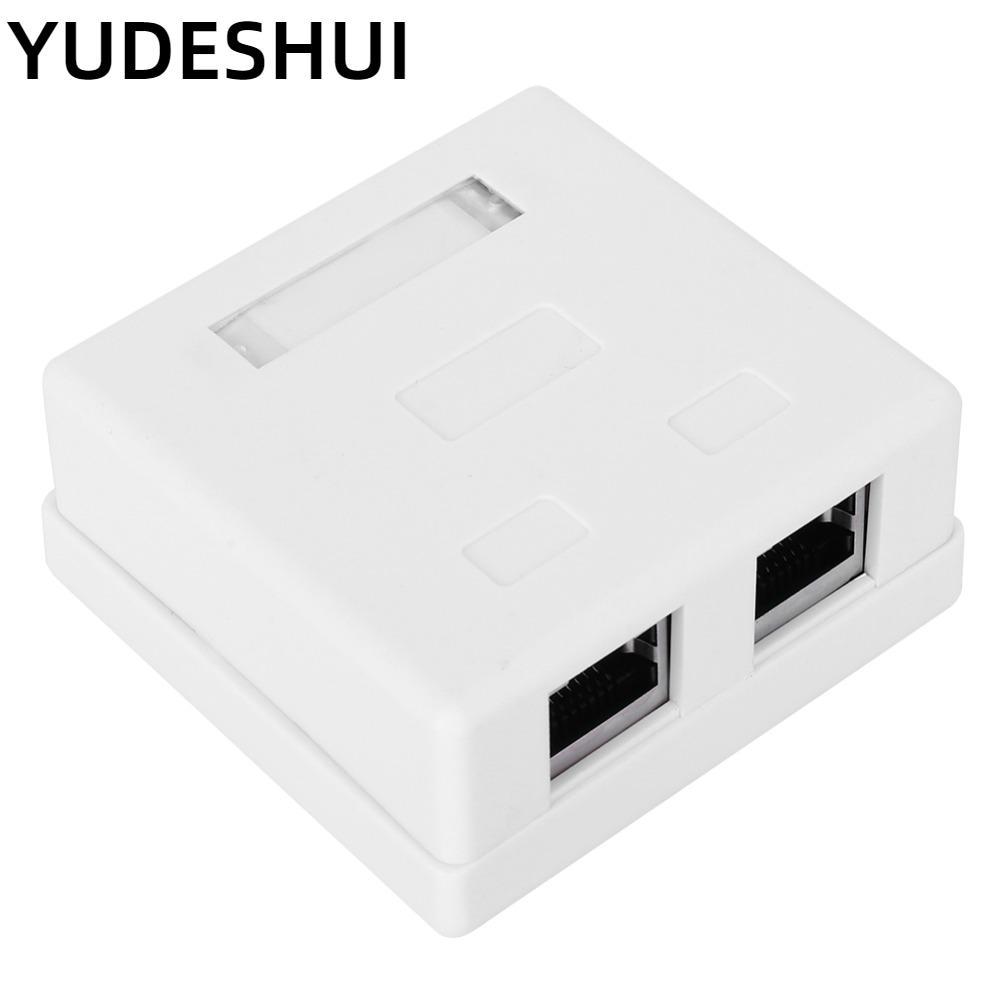 Hộp gắn YUDESHUI RJ45-8P8C, Hộp gắn bề mặt Cat 5e Shield RJ45-8P8C, Lắp đặt bộ chuyển đổi kết nối tư