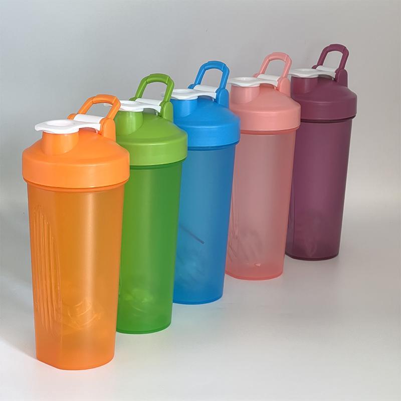AOCHELOR 600ml Protein Shaker Chai Protein Lắc Cốc Tập Gym Ffitness Shaker Cân Di Động Bình Nước Slu