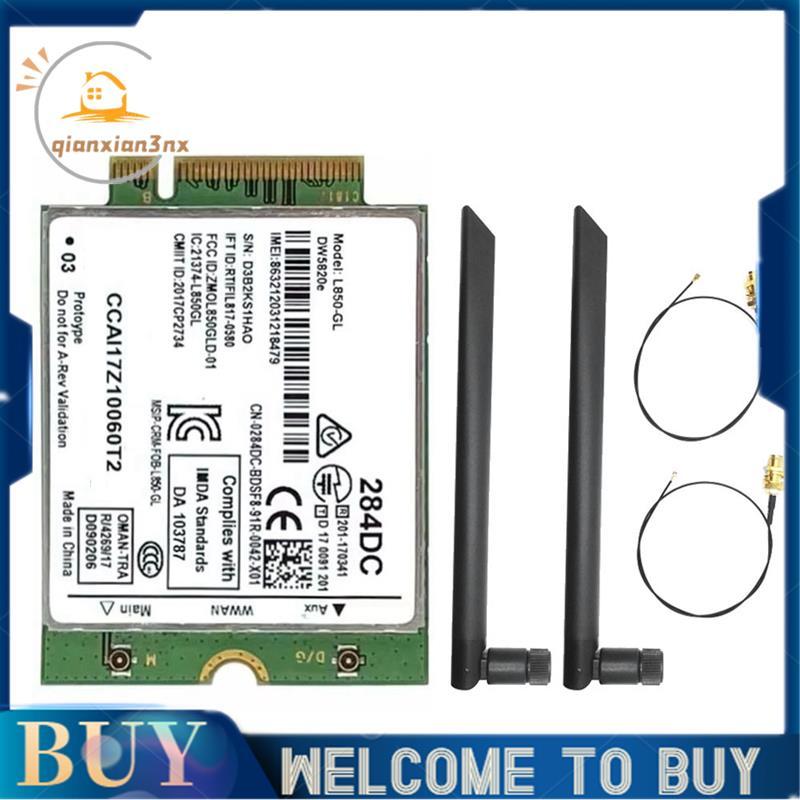 L850- DW5820e 284DC Thẻ WWAN 4G Mô-đun LTE / WCDMA 0284DC Laptop 3500 5400 với Ăng-ten 2X8DB