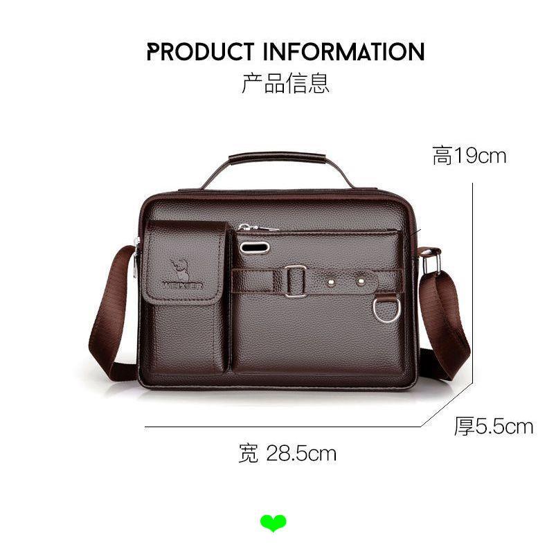 Túi xách nam dung tích lớn Túi đeo vai chống nước Ba lô chống mài mòn Túi kinh doanh nhiều túi Túi công sở Túi xách nam thông thường