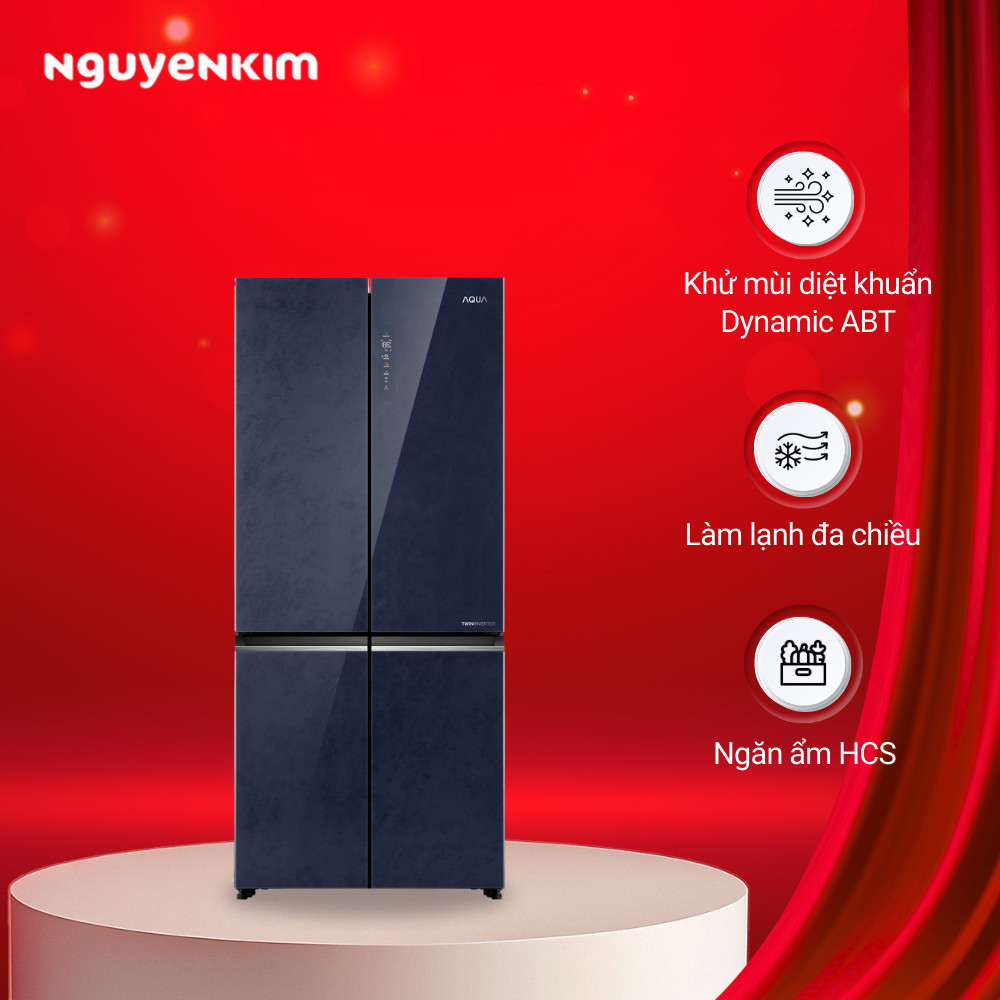 Tủ lạnh Aqua Inverter 522 lít AQR-MA600XA(KGL)U1