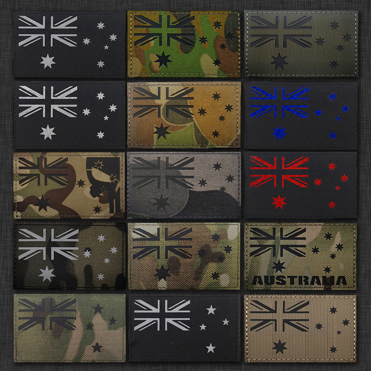 Spot Goods#Reflective Australia Australia Flag New Zealand Armband Velcro Morale Badge Backpack Stic