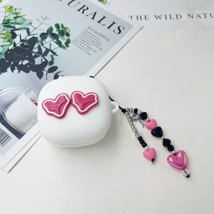 Tình Yêu Thời Trang Dành Cho Baseus WM01 / WM02 02 + Ốp Lưng Có keychian Vỏ Tai Nghe Silicon Dành Ch