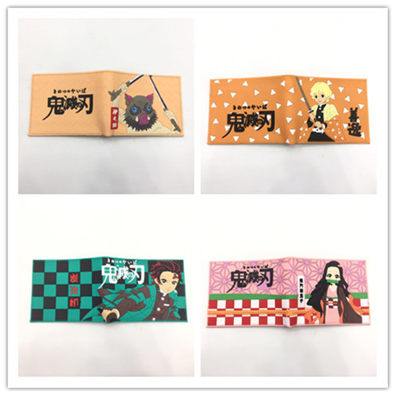 Ví đựng tiền xu CLS7 Ví PU Ví silicon Demon Slayer