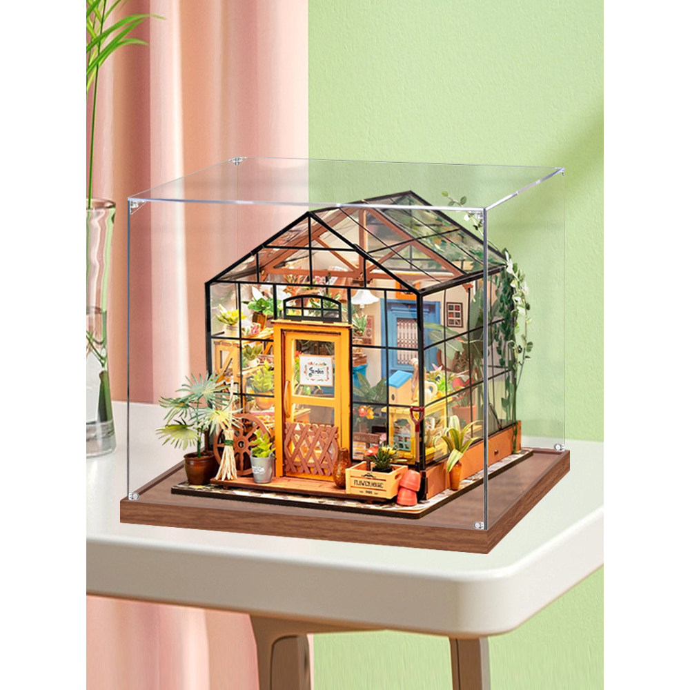 [Hộp trưng bày trong suốt] Thích hợp cho rolife rolife Phòng hoa Kathy diy Handmade Cabin Acrylic Hộ