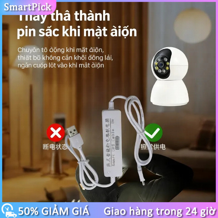 UPS không ngắt 5V-2A cho camera wifi, Bộ Lưu điện (UPS), Nguồn Dự Phòng, Cho Camera Wifi, Cầm tay / 