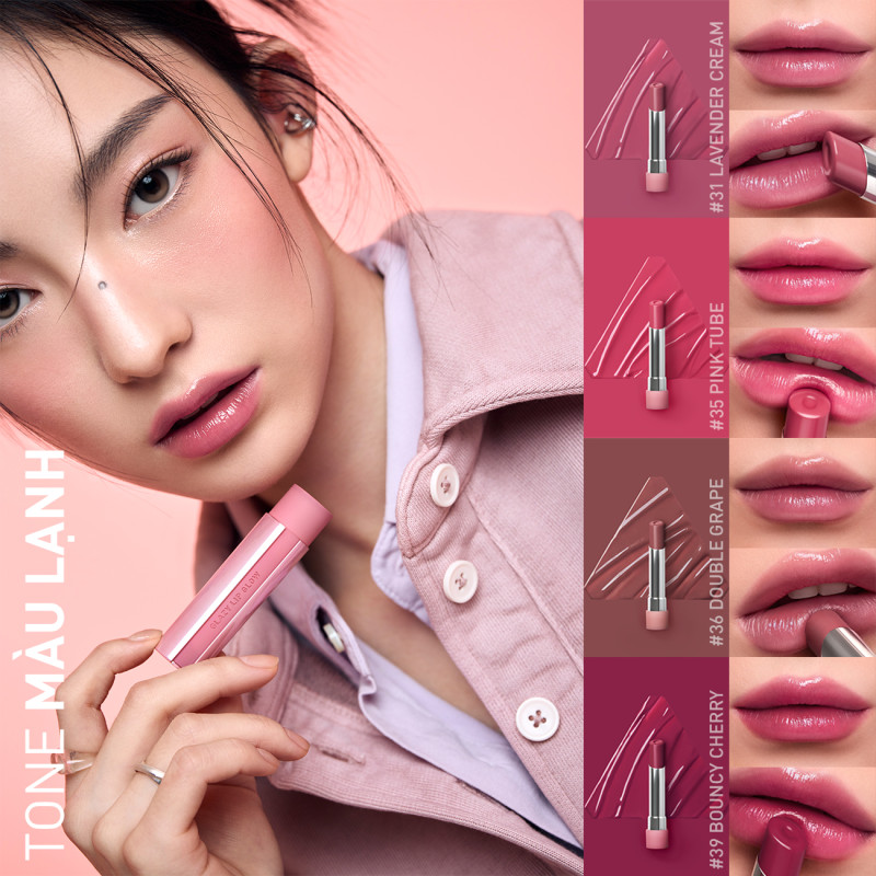 Son Bóng 3CE Glazy Lip Glow Dưỡng Môi Căng Mọng, Mềm Mịn, Lên Màu Chuẩn Sắc, Không Bết Dính, Tự Nhiên | BigBuy360 - bigbuy360.vn