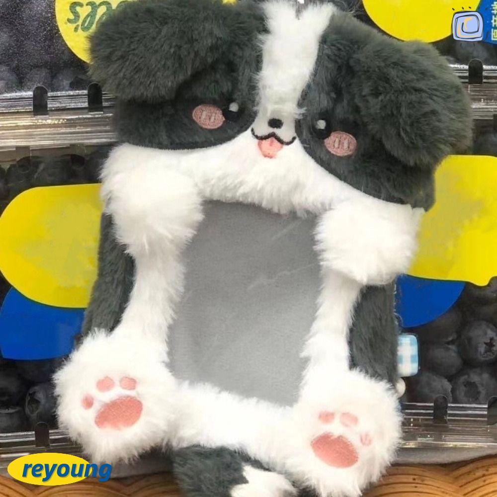 REYOUNG Photocard, Sang Trọng Tai Thỏ / Border Collie Photo Card Holder, Hoạt Hình Đa Năng Thẻ Tay T