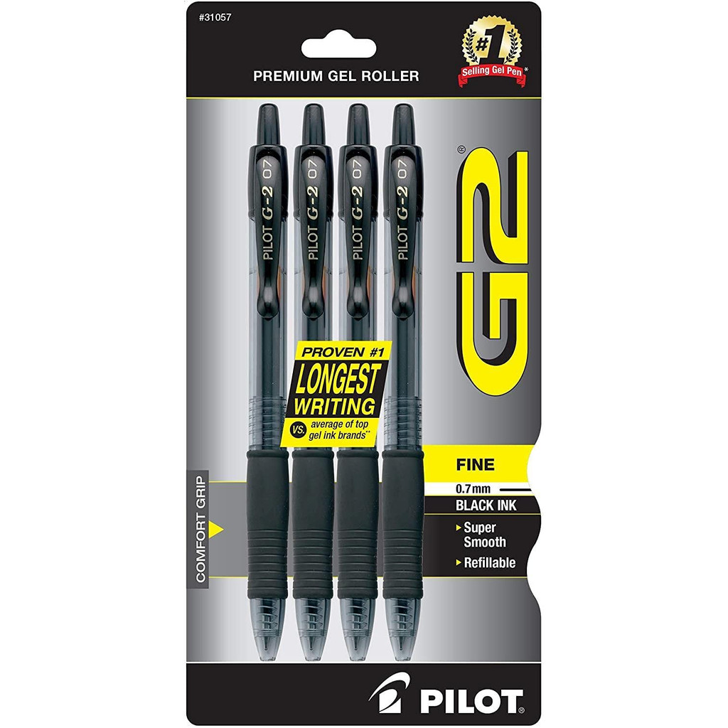 Bút bi gel cao cấp Pilot G2 4 cái