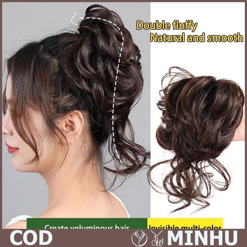 Kẹp tóc búi tóc xoăn lộn xộn kẹp tóc co giãn 60-100 miếng