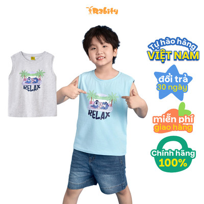   Áo thun sát nách Stitch Disney bé trai Rabity 505.001