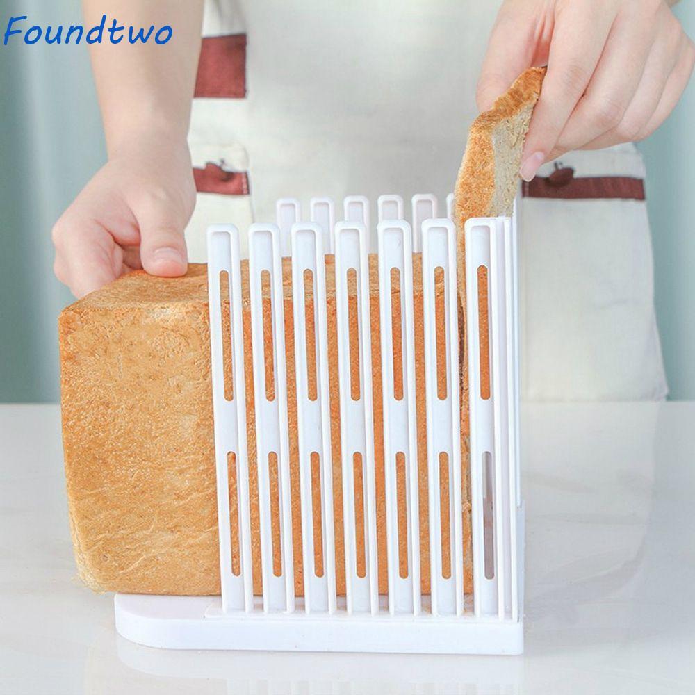 foundtwo FOUNDTWO Máy thái bánh mì Hướng dẫn sử dụng Giá có thể gập lại Loaf Bagel Cắt lát Dụng cụ nhà bếp