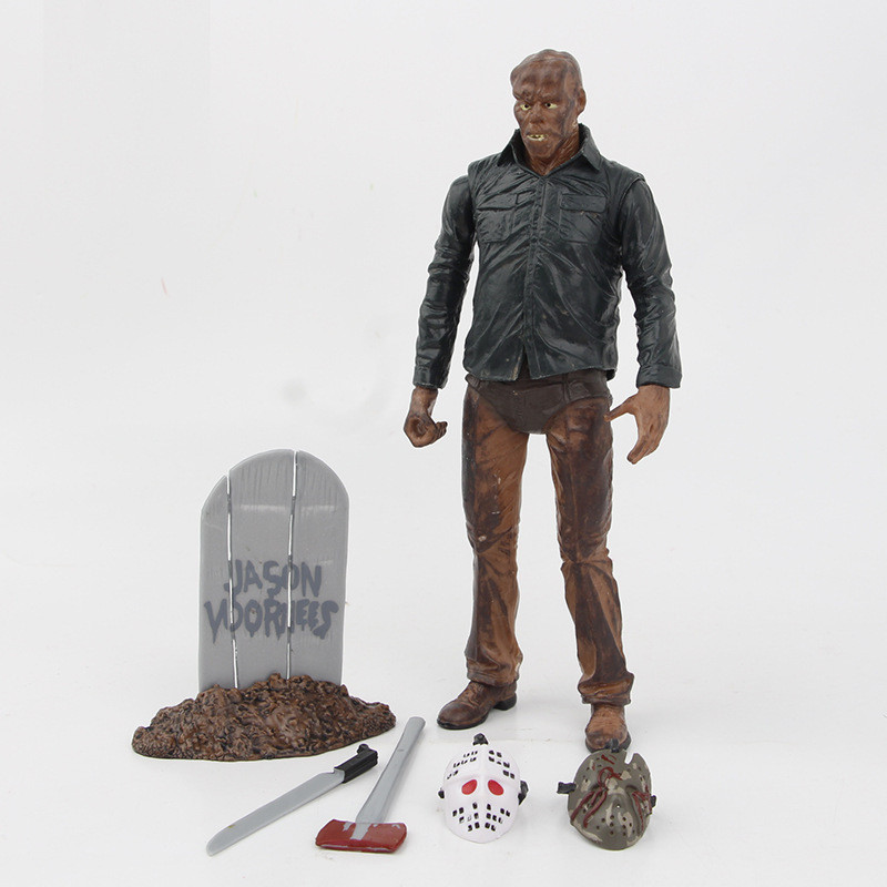 Jason Phong Cách Mới Thứ Sáu Đen Halloween Freddy vs Jason Hình Đồ Chơi Mô Hình Hợp Thời Trang RXVJ