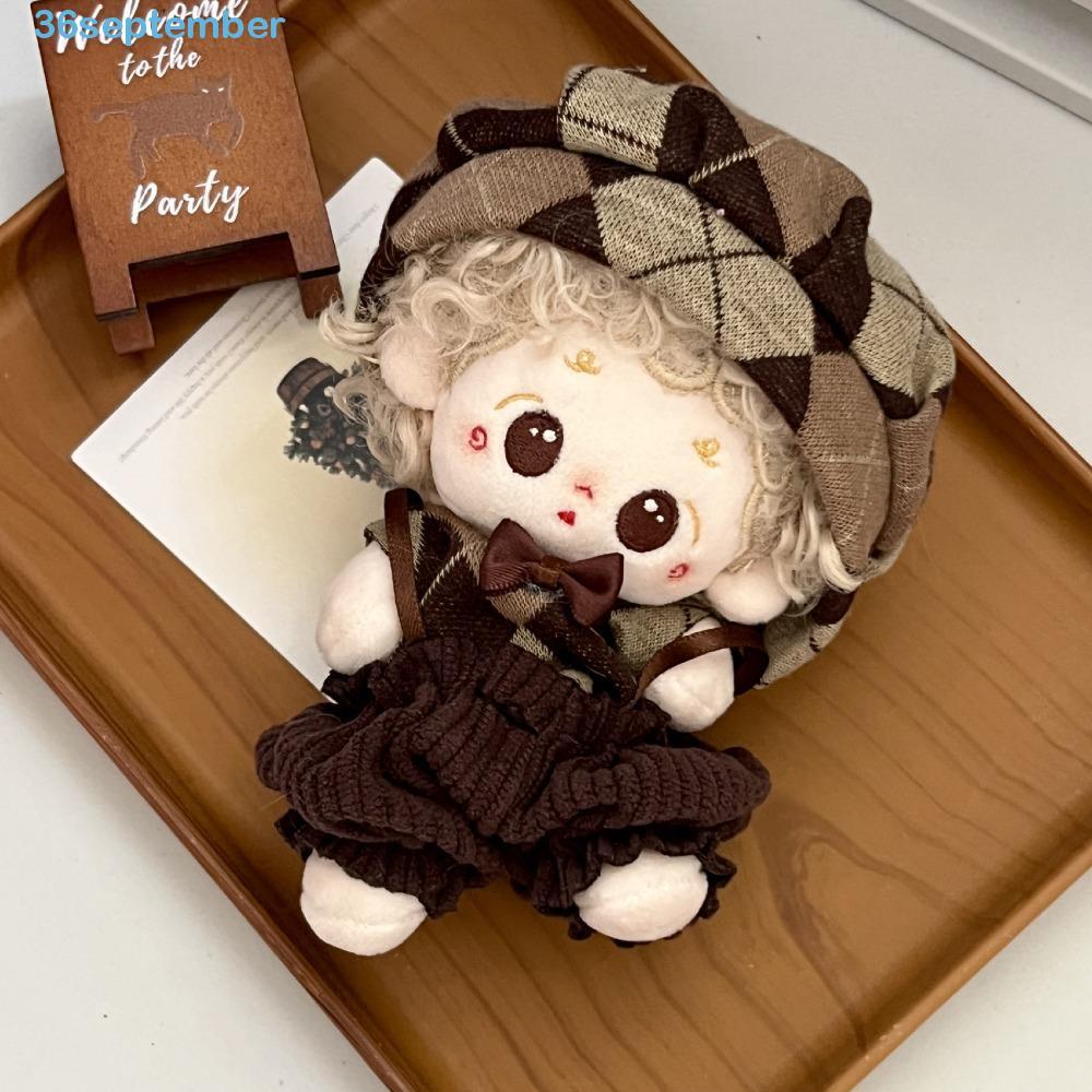 THÁNG 9 Quần Áo Búp Bê Cotton 10 / 20Cm, Khăn Len Cừu Khăn 10cm Quần Áo Búp Bê Cotton, Búp Bê Cross-