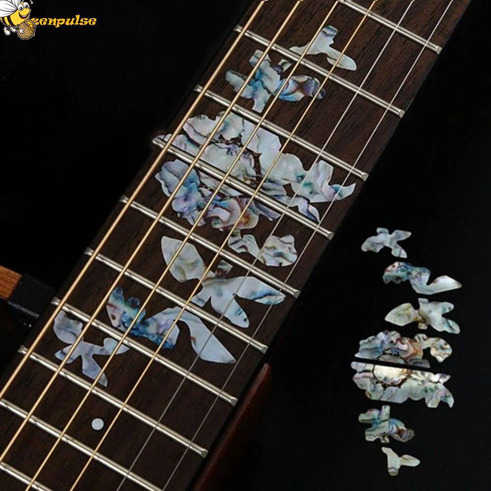 ZENPULSE Cross Inlay Đề Can 22 Phong Cách Guitarra Phụ Kiện Guitar Inlay Miếng Dán Acoustic Guitar B