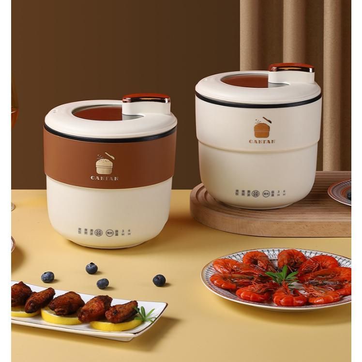 Nồi Cơm Điện Mini GANFAN 450W, Nồi Cơm Sinh Viên Đa Năng Dành Cho 1-2 Người, Nhỏ Gọn và Tiện Lợi