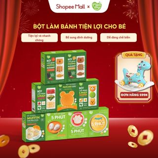 Bột làm bánh cho bé Mămmy làm bữa phụ bổ sung Canxi, DHA hỗ trợ phát triển toàn diện cho bé 6 tháng