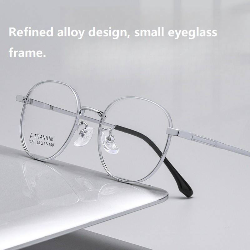 1021TH Retro small round frame glasses  Simple Design  Super Light  Fashion High-quality women's eye