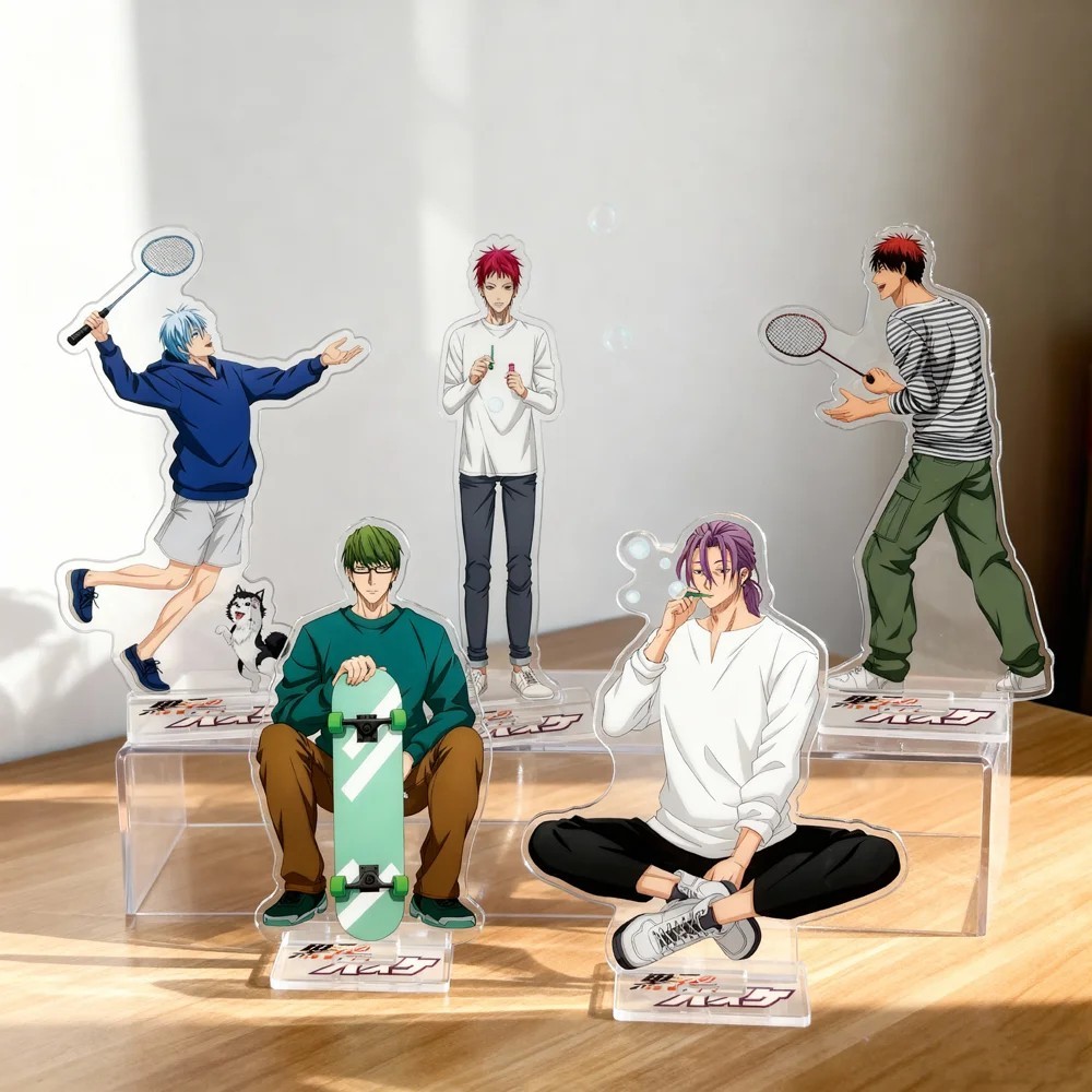 Standee anime Kurokos Basketball Tuyển thủ vô hình Mô hình mica trang trí bàn học Kuroko Tetsuya Kag