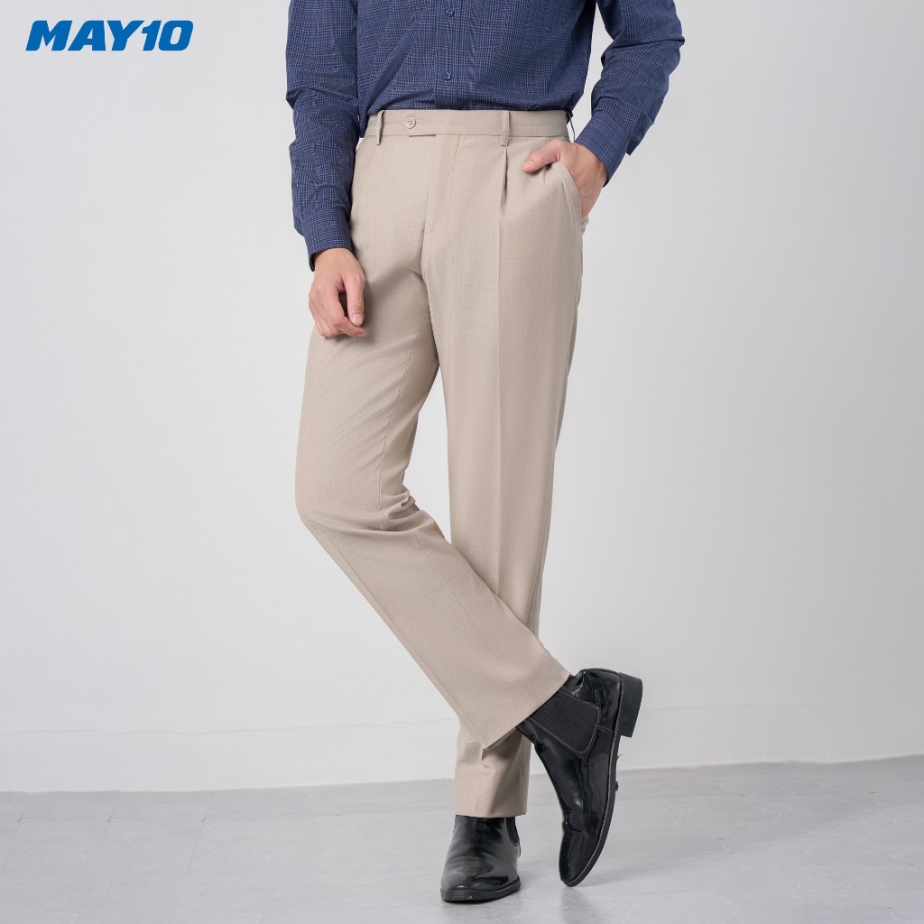 Quần âu nam có ly May 10 mã 020125259CL VS007