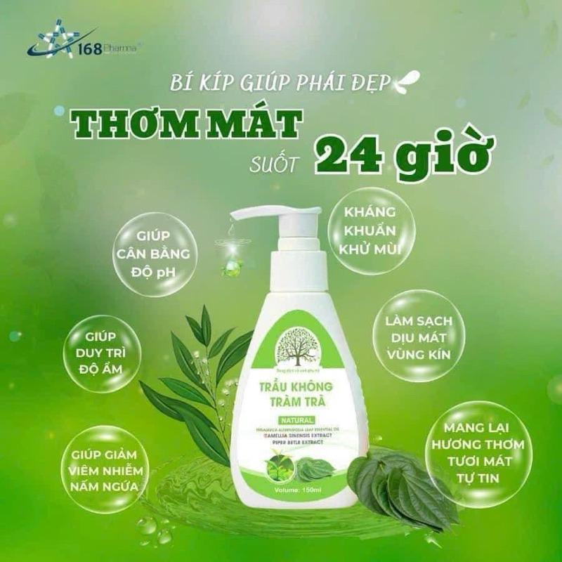 Dung dịch vệ sinh Trầu Không Tràm Trà (150ml) vesinh phunu