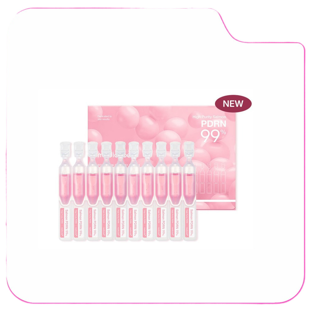 Serum một ngày Medicube PDRN Pink (10ea) | 99% Salmon PDRN Magik Pencerahan Dan Kelembapan Segera On