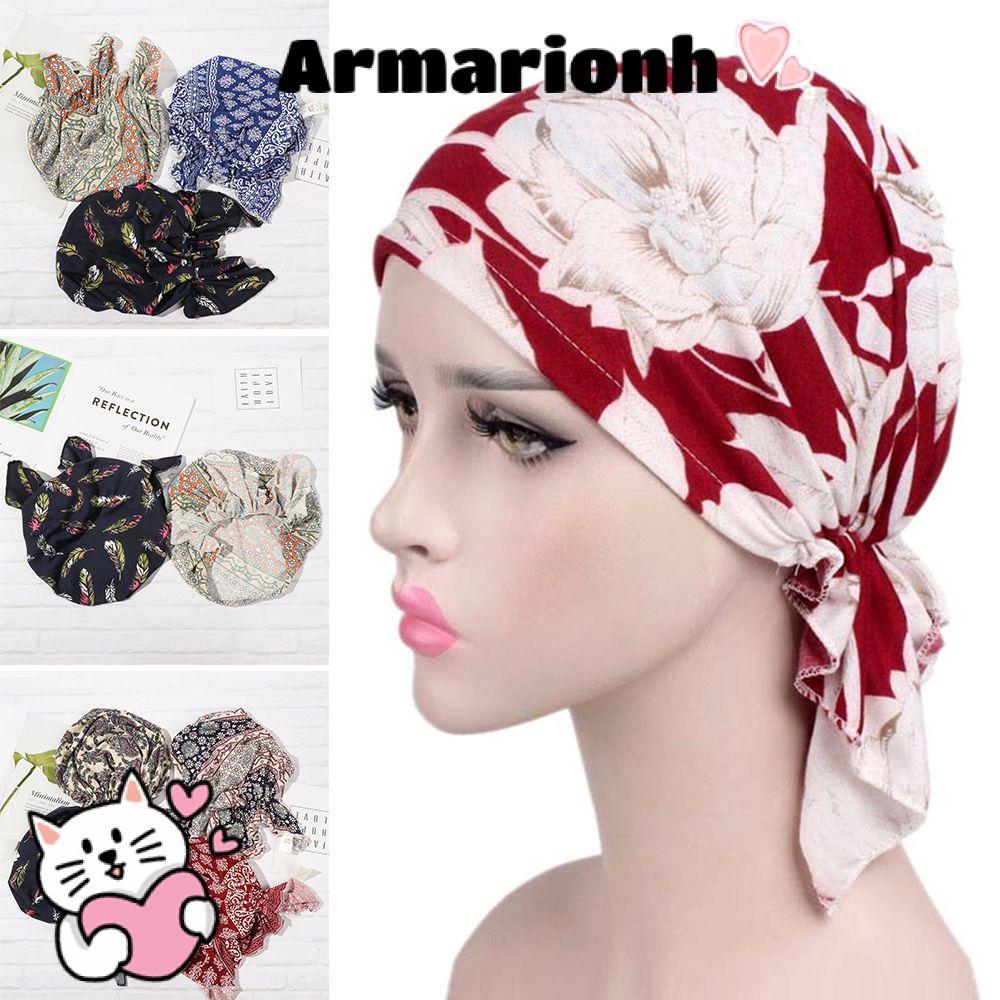 Mũ quấn đầu ARMARIO Ruffle Women Beanie Cancer Chemo Hat