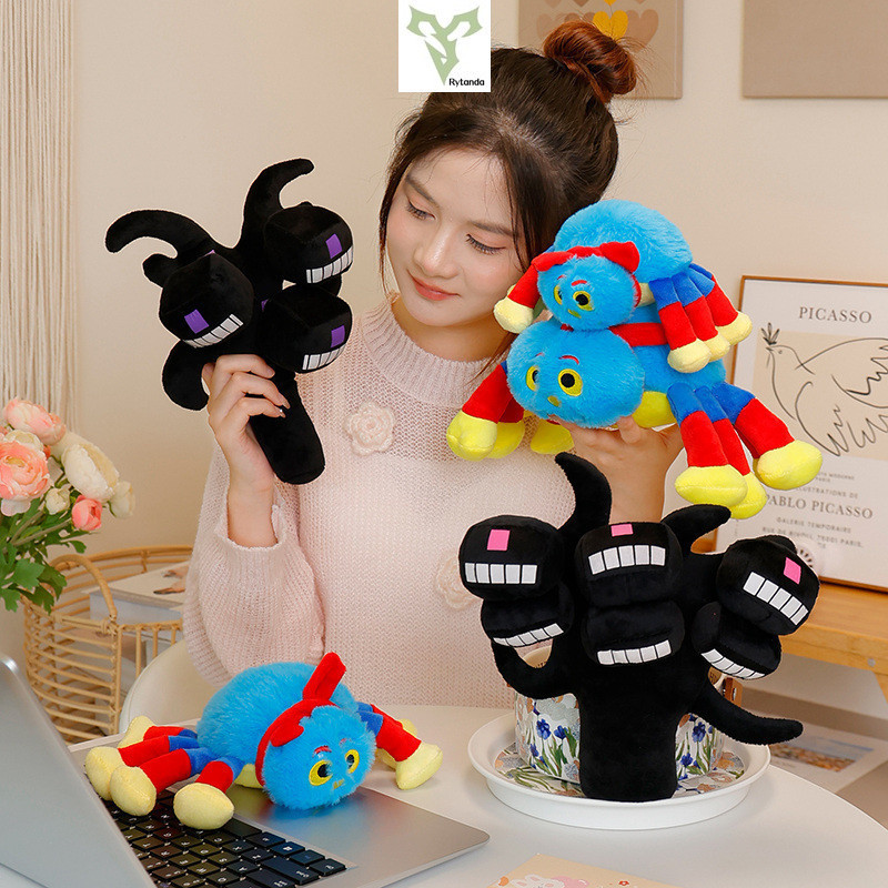 Rytanda Dễ Thương Cây Mềm Nhánh Nhện Plushie Nhiều Màu Sắc Nhện Sang Trọng Đồ Chơi Búp Bê Nhồi Bông 