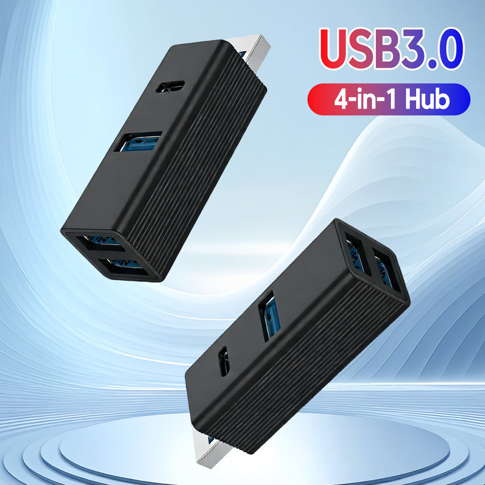 4 Trong 1 USB 3.0 HUB Adapter Mở Rộng Mini Splitter Box 1 Sang Type C Hub Tốc Độ Cao USB C 2.0 Cho P