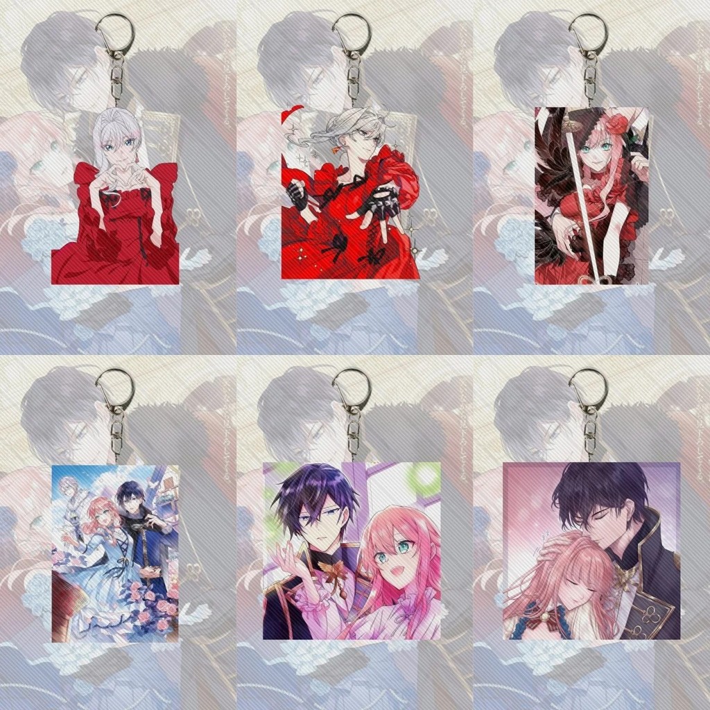 Móc khóa Anime 7th Time Loop Cuộc Sống Thứ 7 Của Ác Nữ mica acrylic 6cm mô hình nhân vật Rishe Arnol