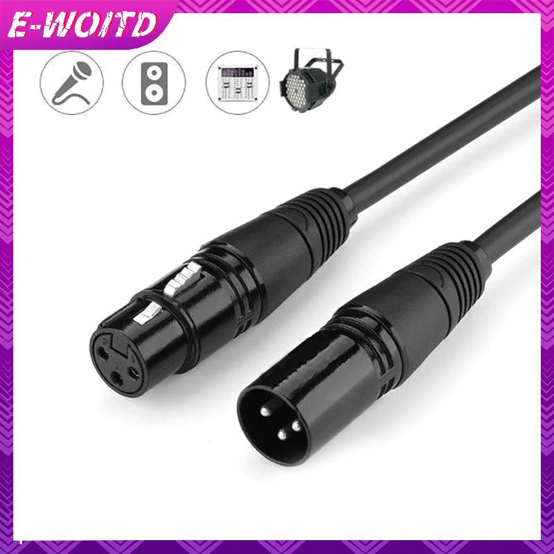 E-WOITD DMX 3-PIN DMX512 Cáp Nam Sang Nữ LED PAR Đèn Sân Khấu Dây Tín Hiệu DMX Thiết Bị Dj DMX512 Dò