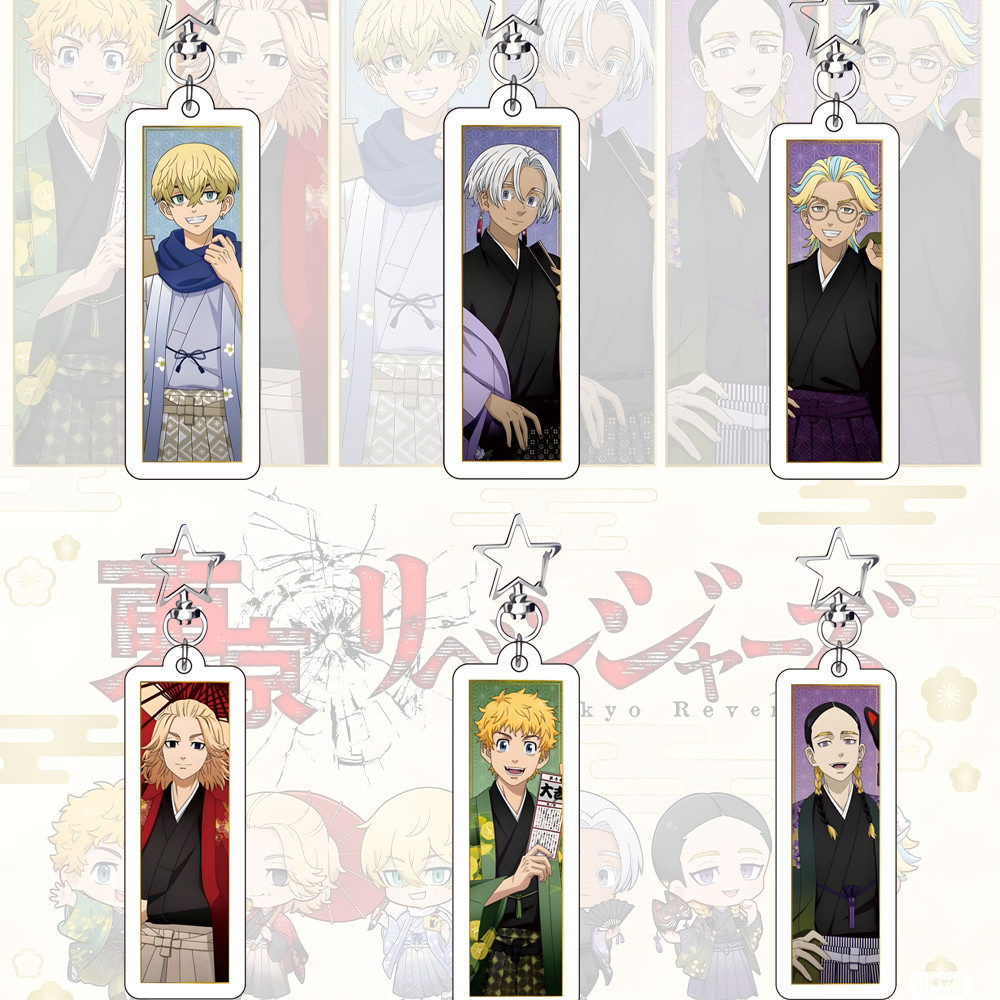 New  Hot Keychain Tokyo Revengers Anime Figure MIKEY Takashi Keisuke Draken Acrylic Stand Model Coll