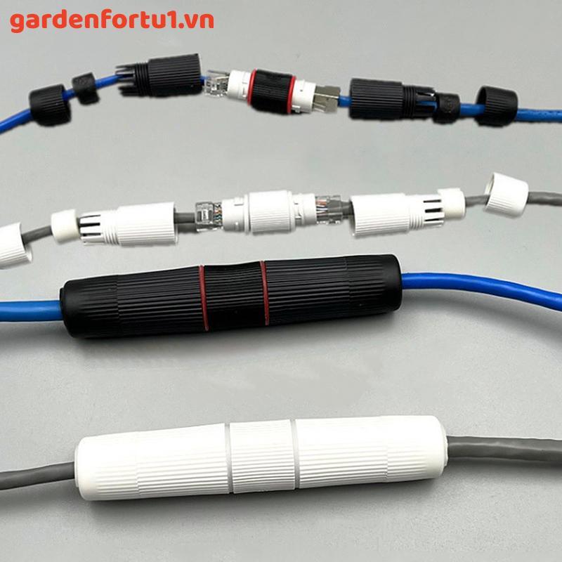 GAR 1Pc RJ45 Làm Kết Nối Mạng Ethernet Thẳng Chống Thấm Nước IP67 Đầu Đầu Cáp Mạng Băng Thông Rộng N
