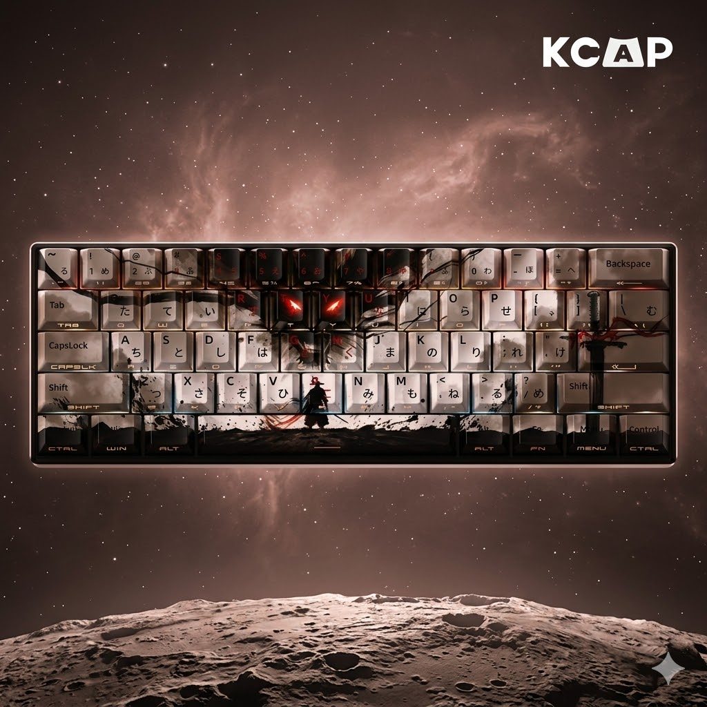 Bộ Keycap PBT Wukong Samurai Ink Art OEM Profile Fullset | KCAP - World of keycaps